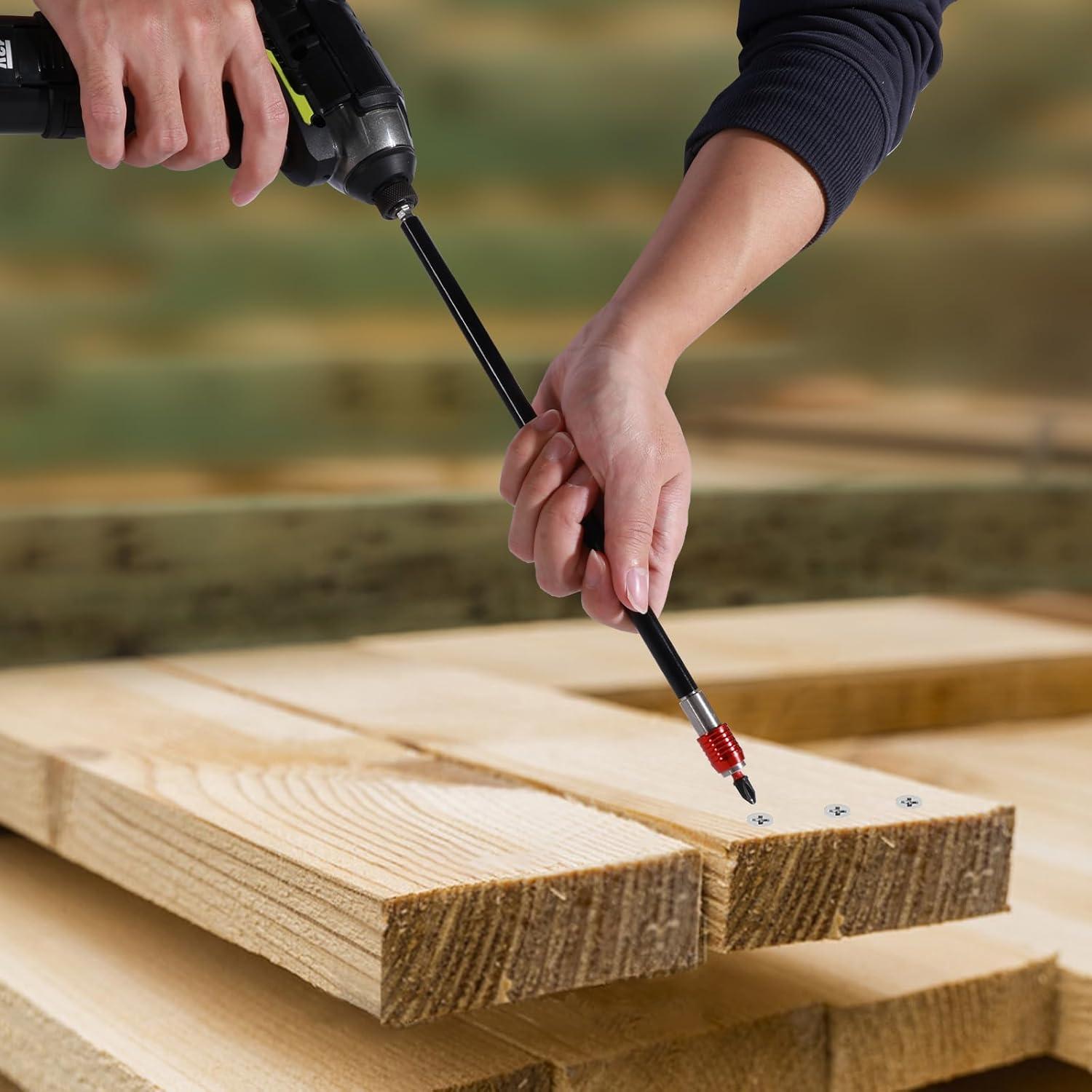 Soportes de Bits de Destornillador GEINXURN 3 Pcs 15 cm