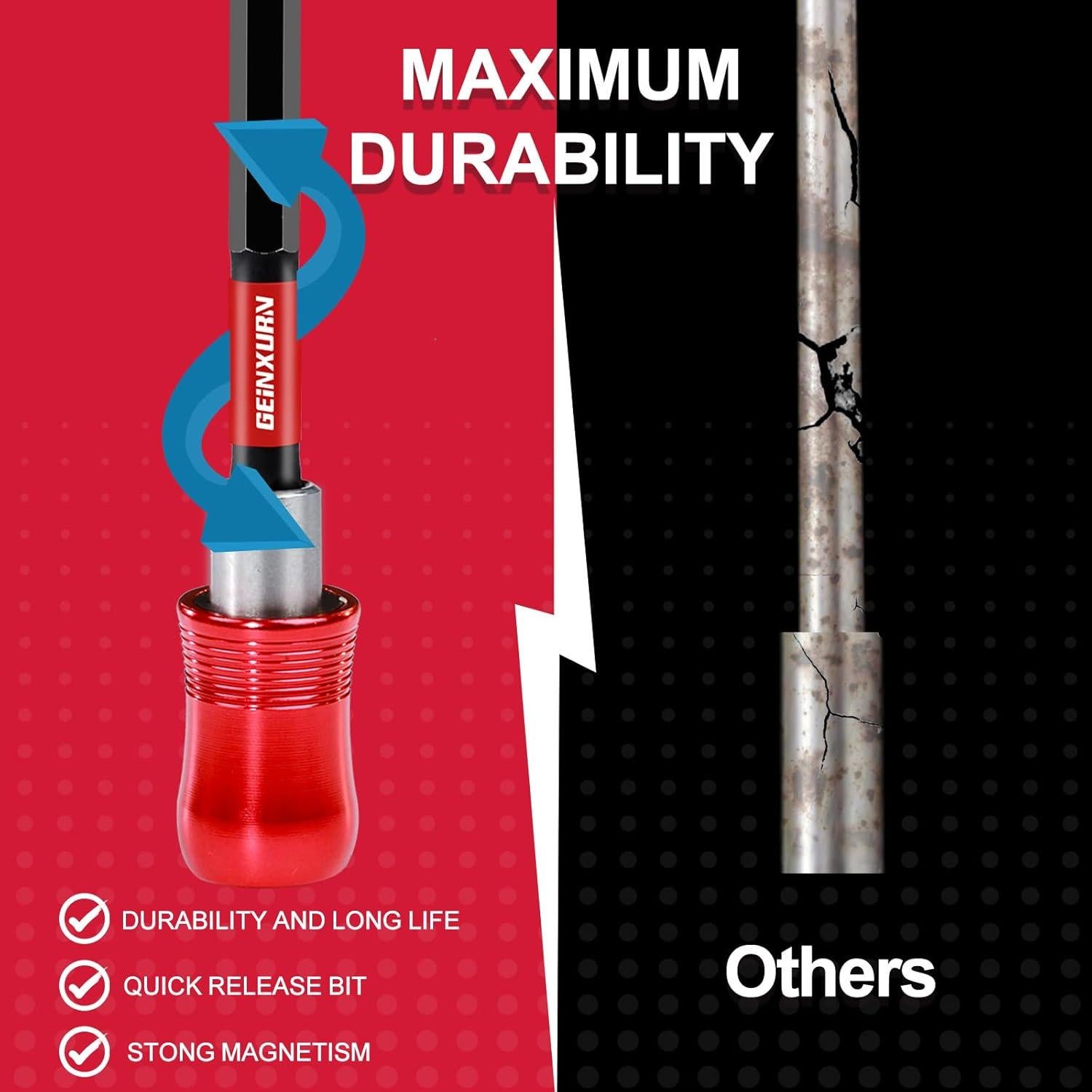 Juego de 4 Soportes de Punta Magnética GEINXURN 6,35 a 30,48 cm