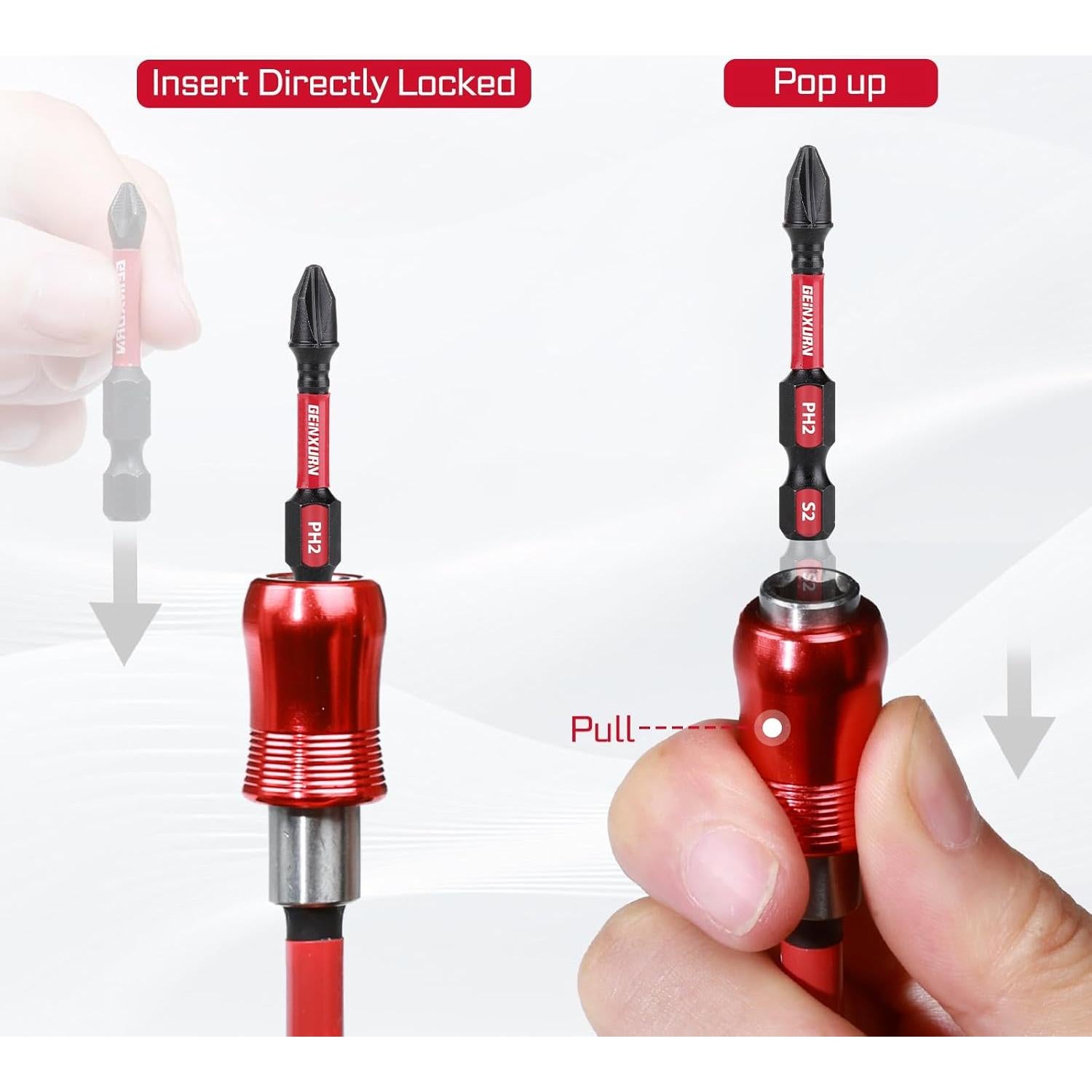 Juego de 4 Soportes de Punta Magnética GEINXURN 6,35 a 30,48 cm