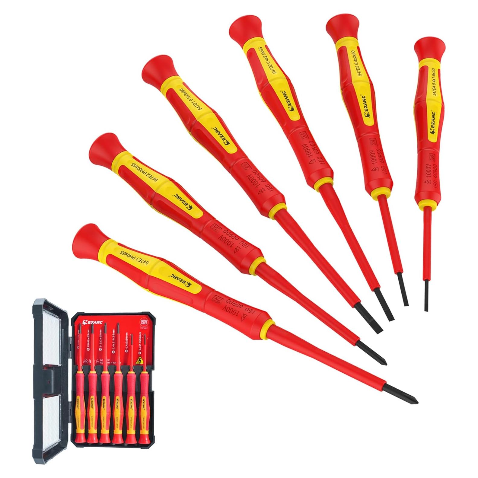 Juego de Destornilladores Aislados EZARC 1000V 6 Piezas