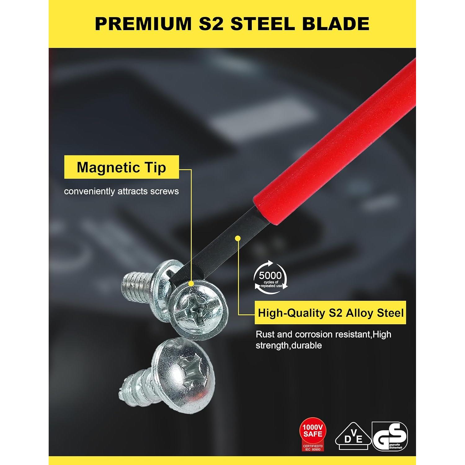 Juego de Destornilladores Aislados EZARC 1000V 6 Piezas