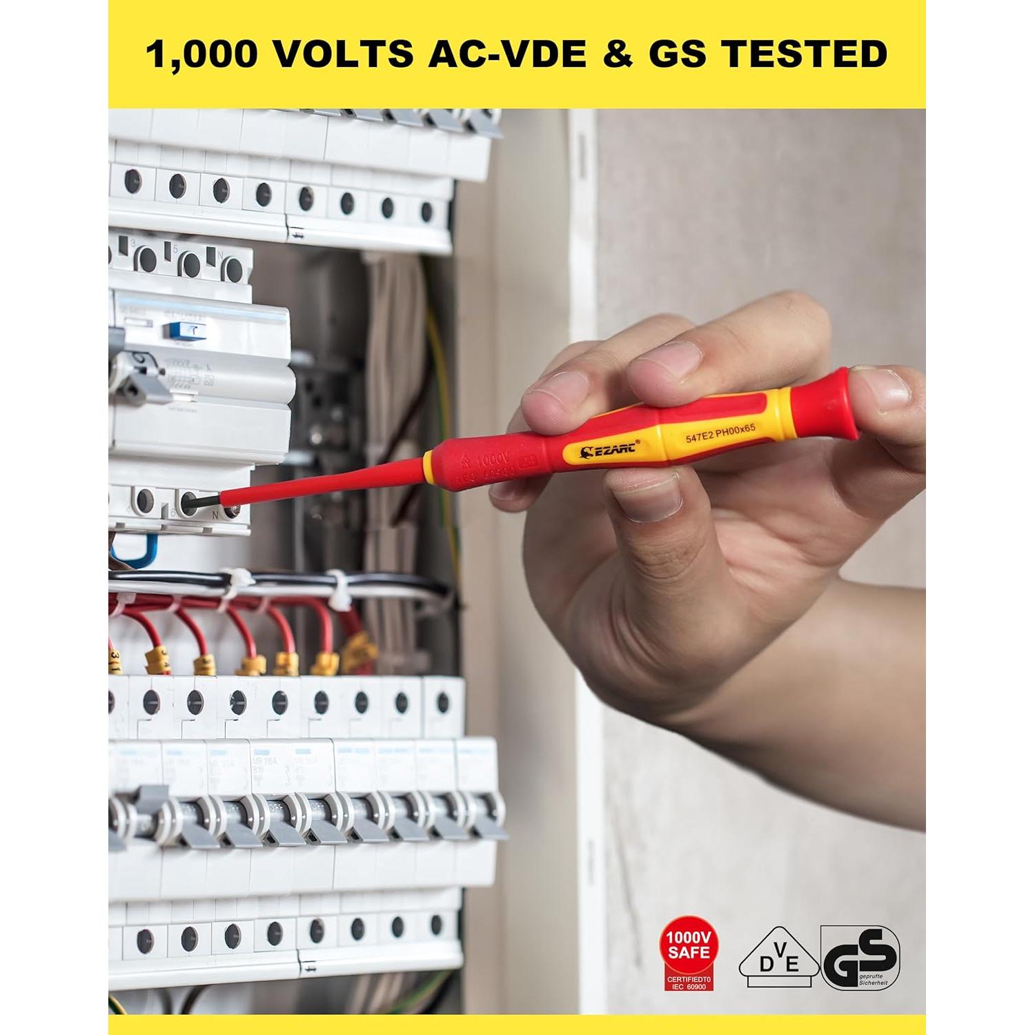 Juego de Destornilladores Aislados EZARC 1000V 6 Piezas