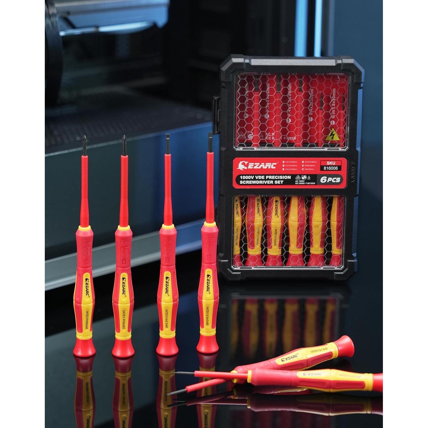 Juego de Destornilladores Aislados EZARC 1000V 6 Piezas