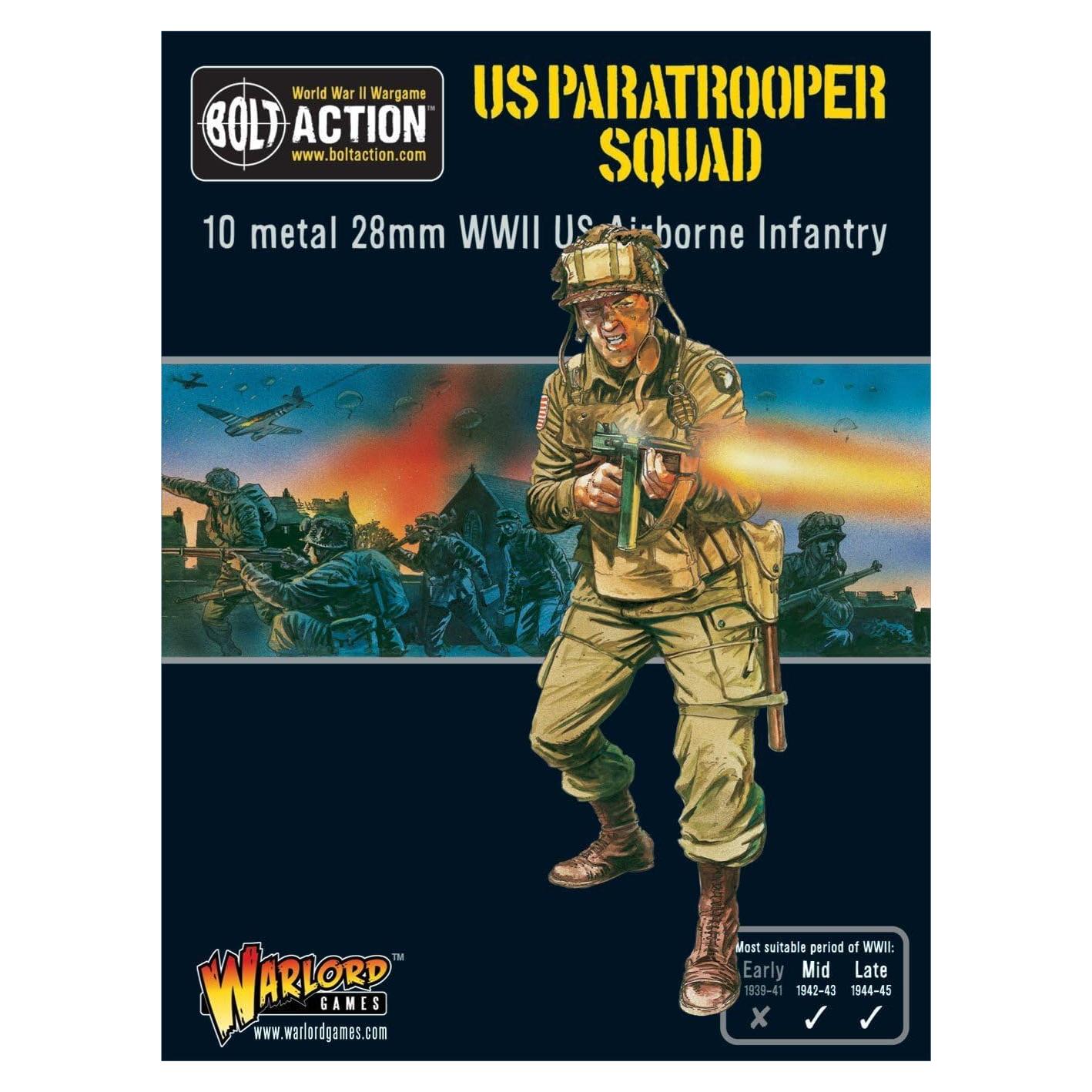 Miniaturas de Wargaming Bolt Action Paracaidistas EE. UU. 28mm