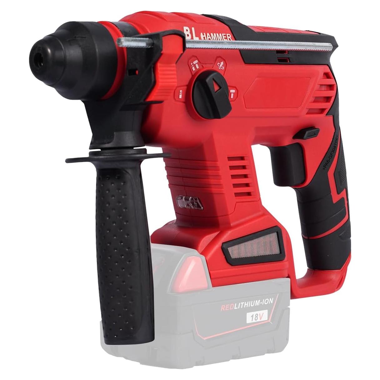 Taladro Martillo Inalámbrico FSYAO 18V 1.7 Julios LED