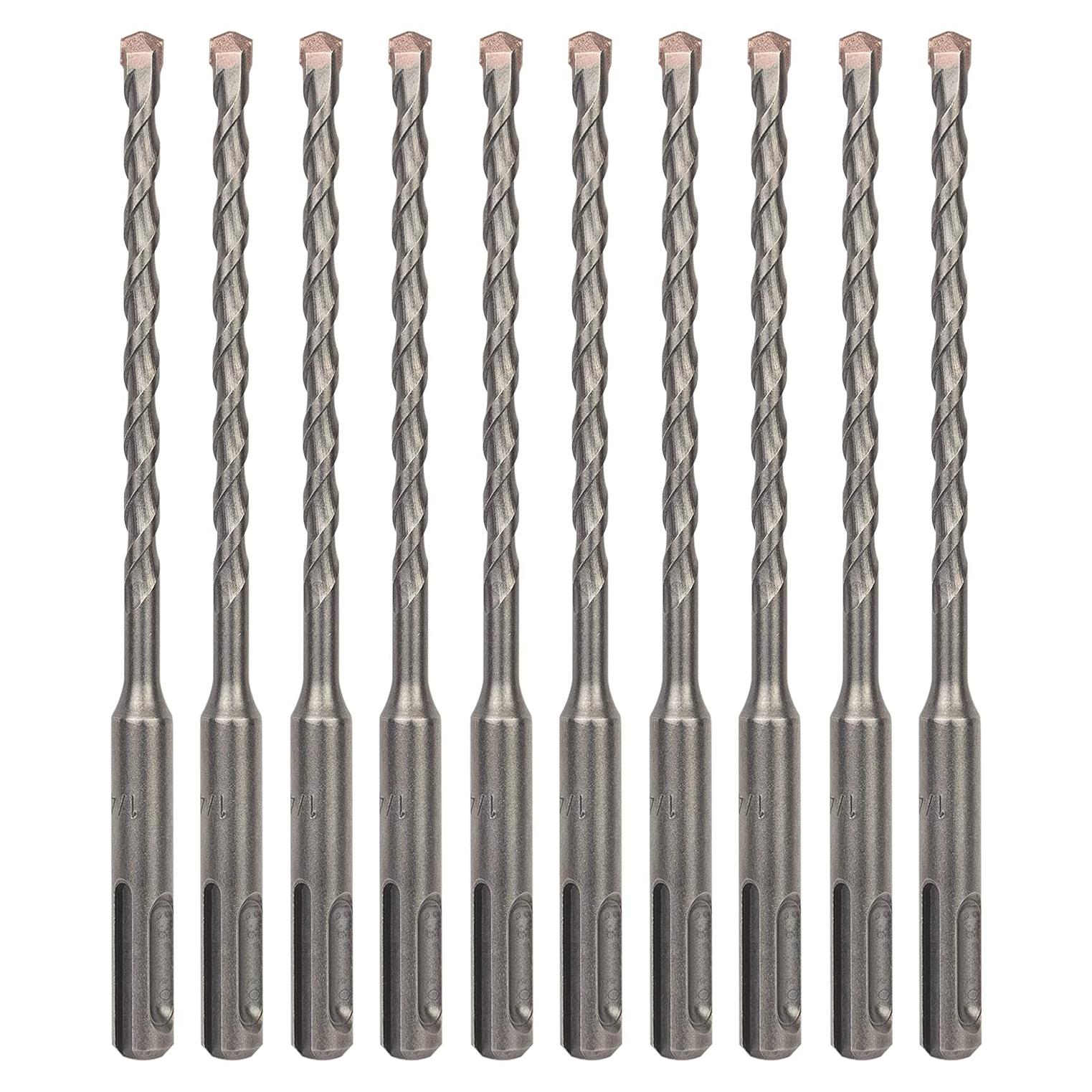 Paquete de 10 brocas SDS Plus 6mm x 150mm para concreto