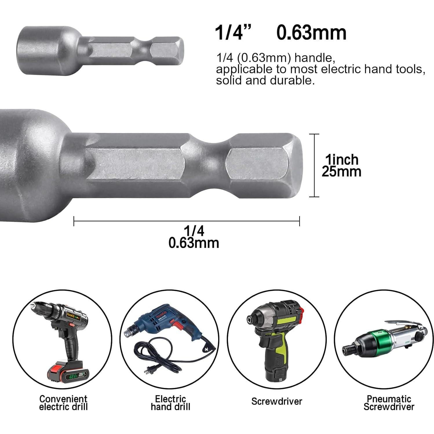 Juego de 12 Destornilladores de Tuerca HouseUp 8 mm