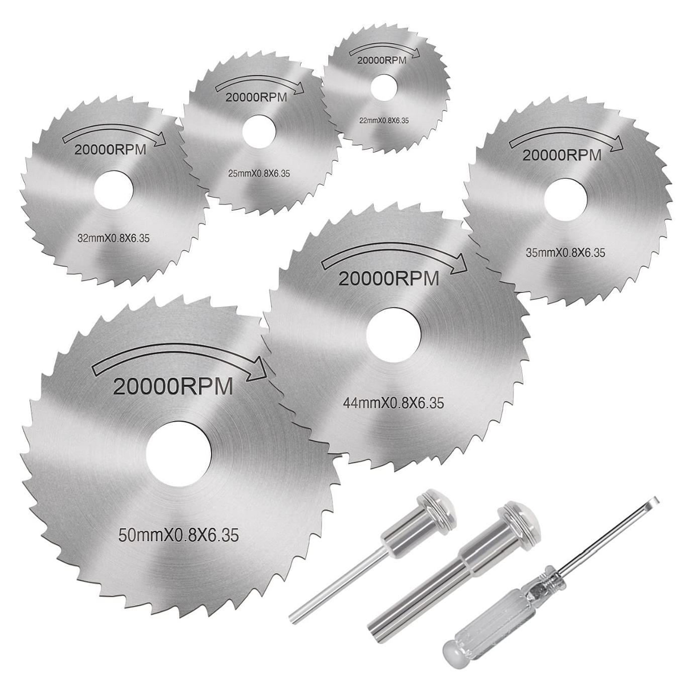Juego de Discos de Corte HSS SZYUNQ 8 Piezas para Herramientas