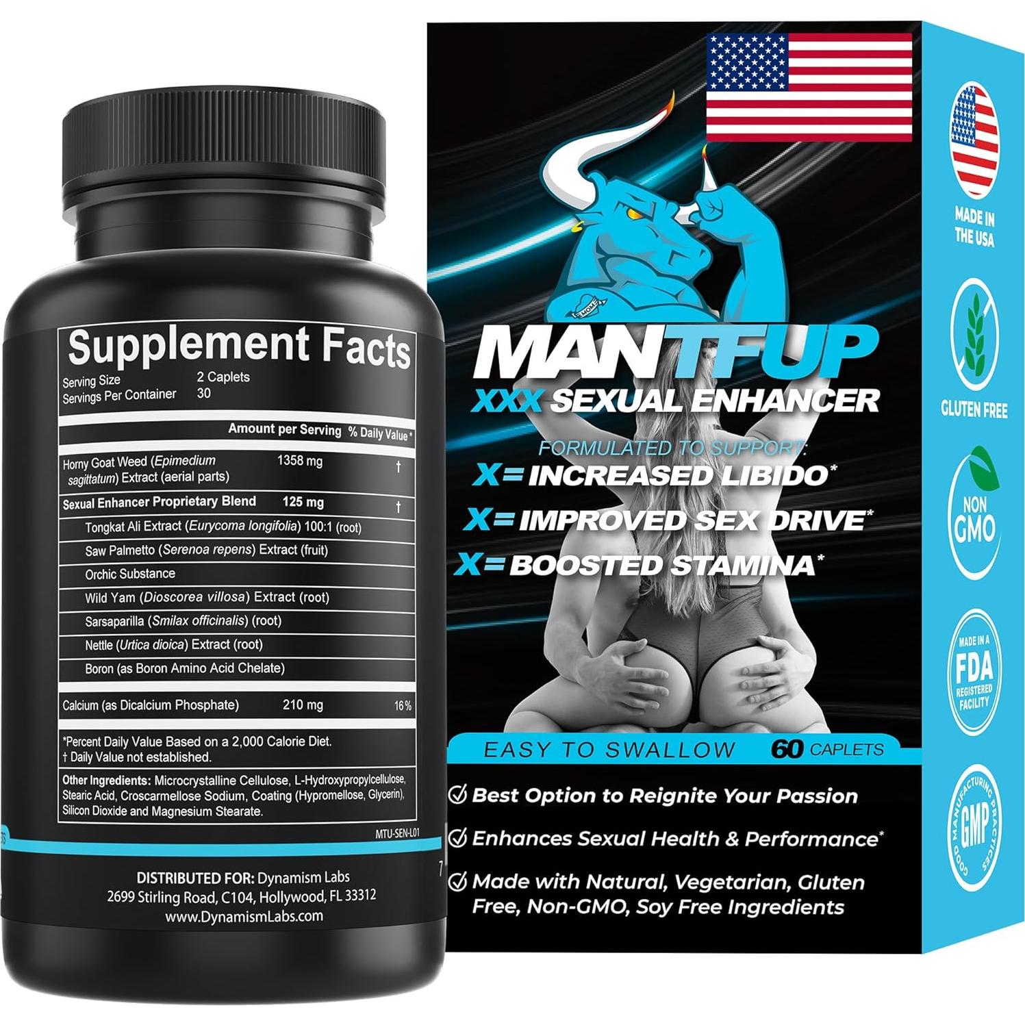 Potenciador Sexual ManTFup | Aumenta Testosterona y Placer