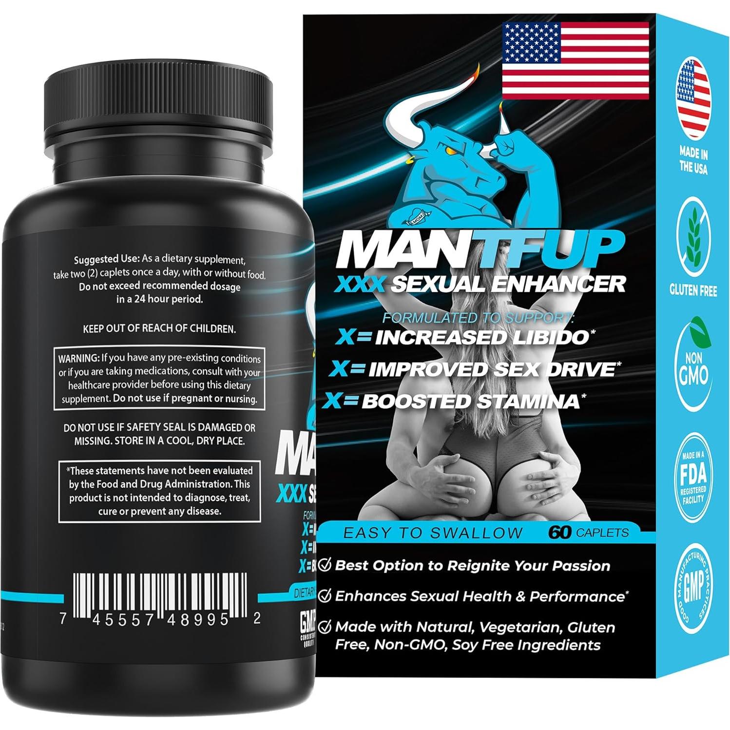 Potenciador Sexual ManTFup | Aumenta Testosterona y Placer