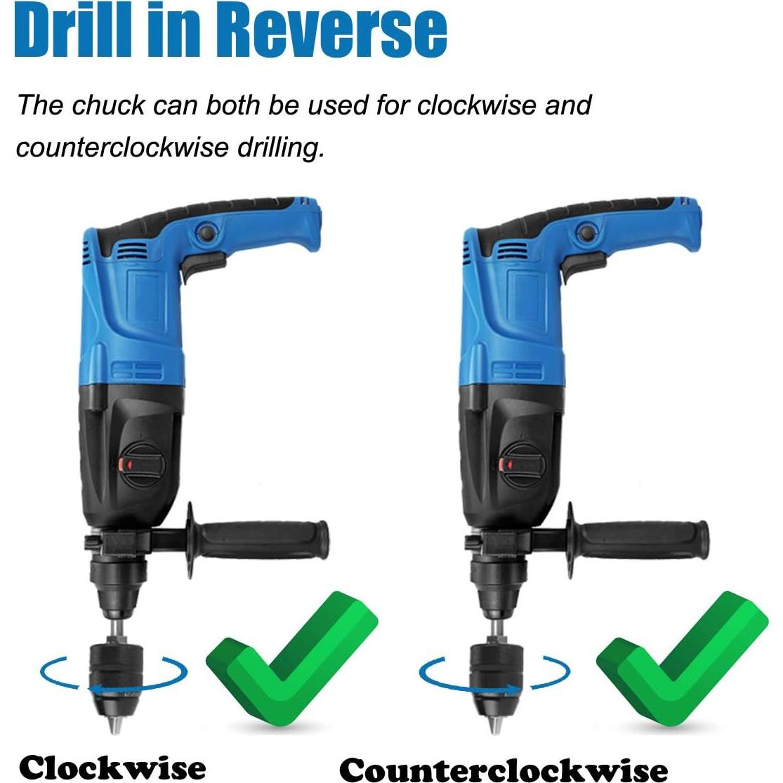 Mandril Sin Llave Hymnorq 1.5-13mm SDS Plus Auto-bloqueante