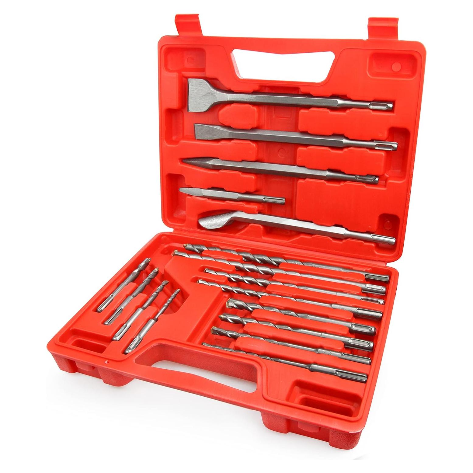 Juego de 17 Brocas y Cinceles SDS Plus Wesleydrill