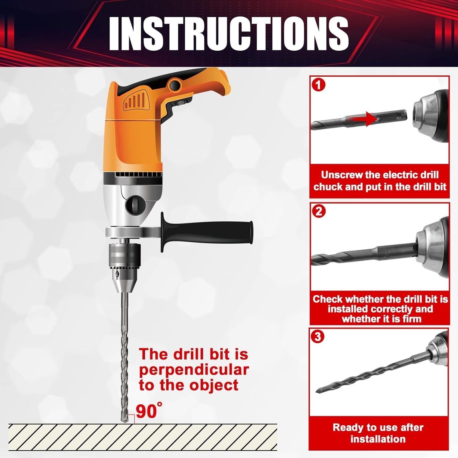 Juego de 17 Brocas y Cinceles SDS Plus Wesleydrill