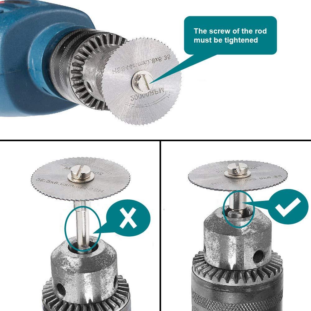 8 Piezas Discos de Sierra HSS APORO para Dremel y Fordom