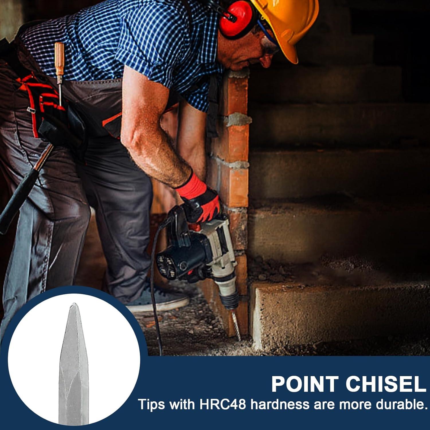 Juego de Brocas y Cinceles WildBossy 17PCS para Concreto