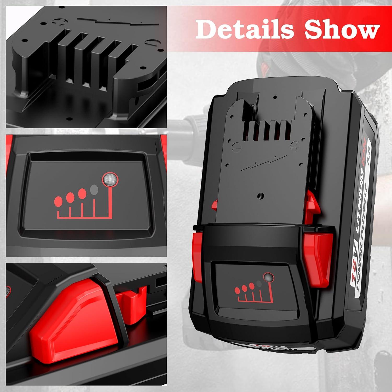 Batería de Reemplazo 18V 8.0Ah para Milwaukee M18 - BULL-TECH