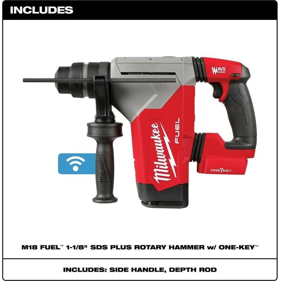 Martillo Rotativo SDS Plus Milwaukee M18 FUEL 28 mm