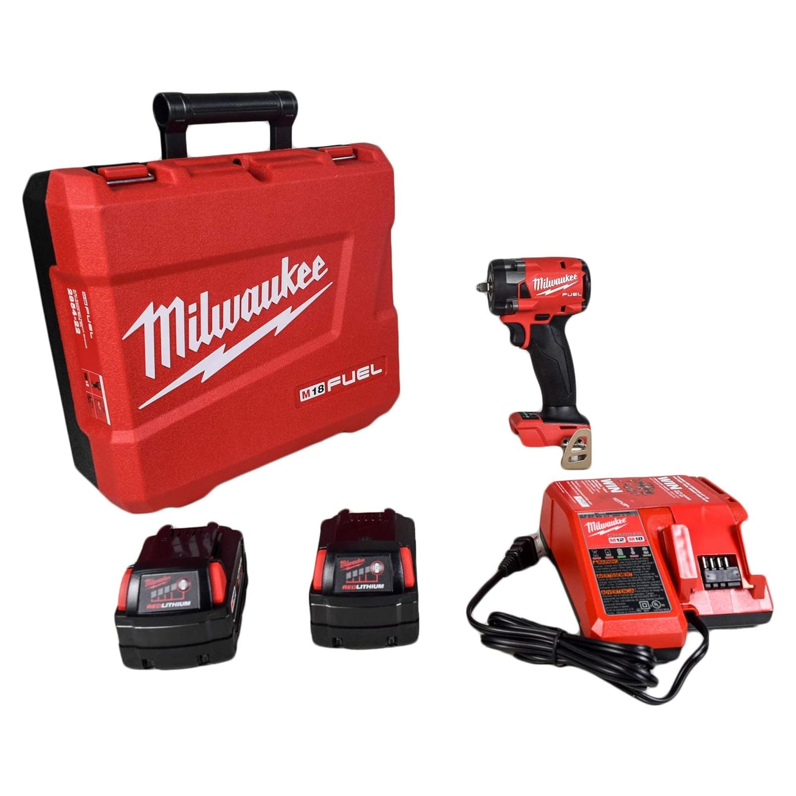 Milwaukee 2854-22 M18 FUEL GEN-3 18V Li-Ion 3/8 in. Compact Impact Wrench Kit