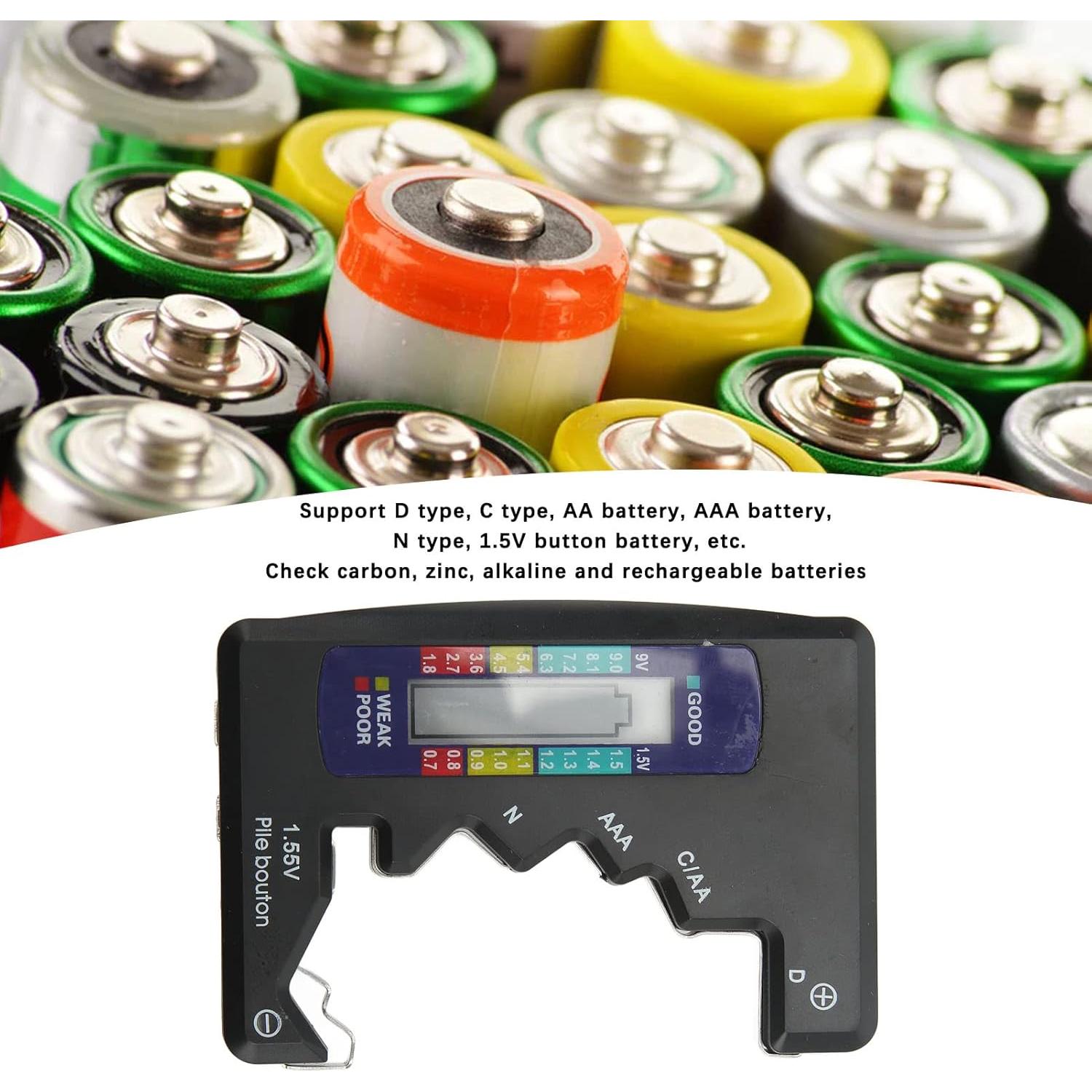 Probador de Baterías Digital WALFRONT LCD Universal 1.5V
