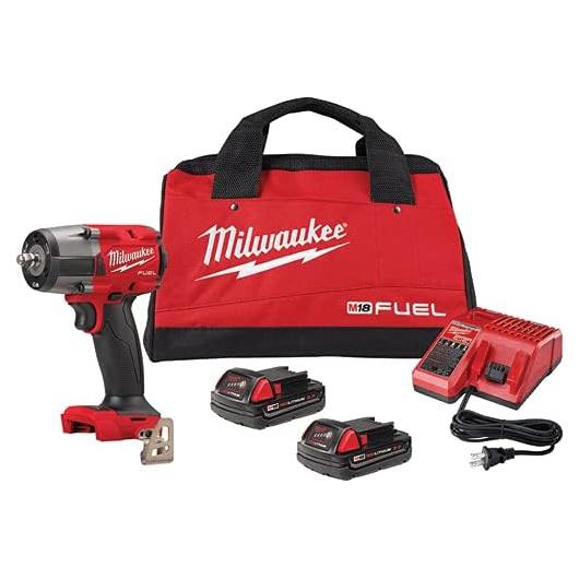 Llave de impacto Milwaukee M18 FUEL 3/8" 812,9 Nm con 2 baterías