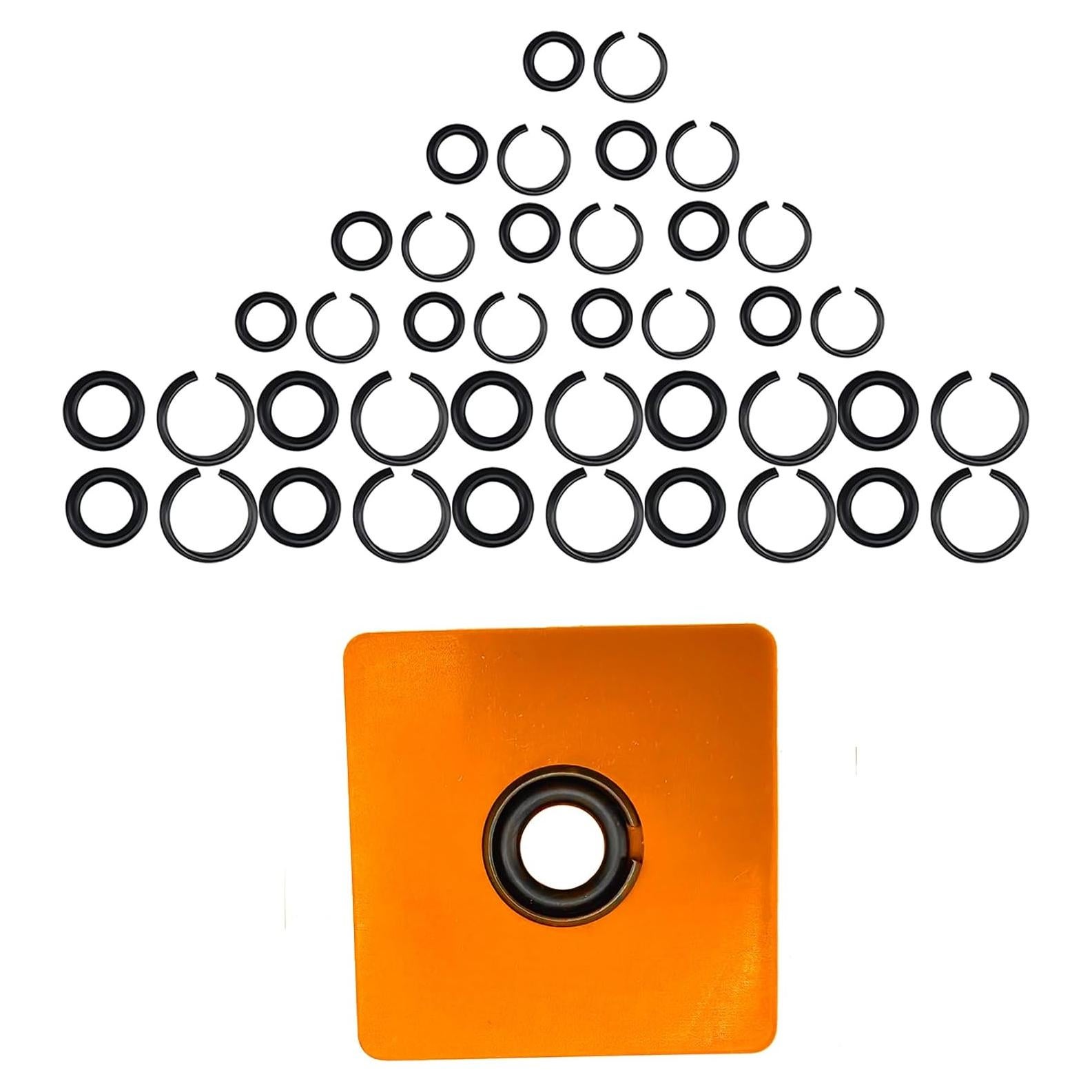 10 Sets Anillos de Retención 1/2" y 3/8" Bizhala con O-ring