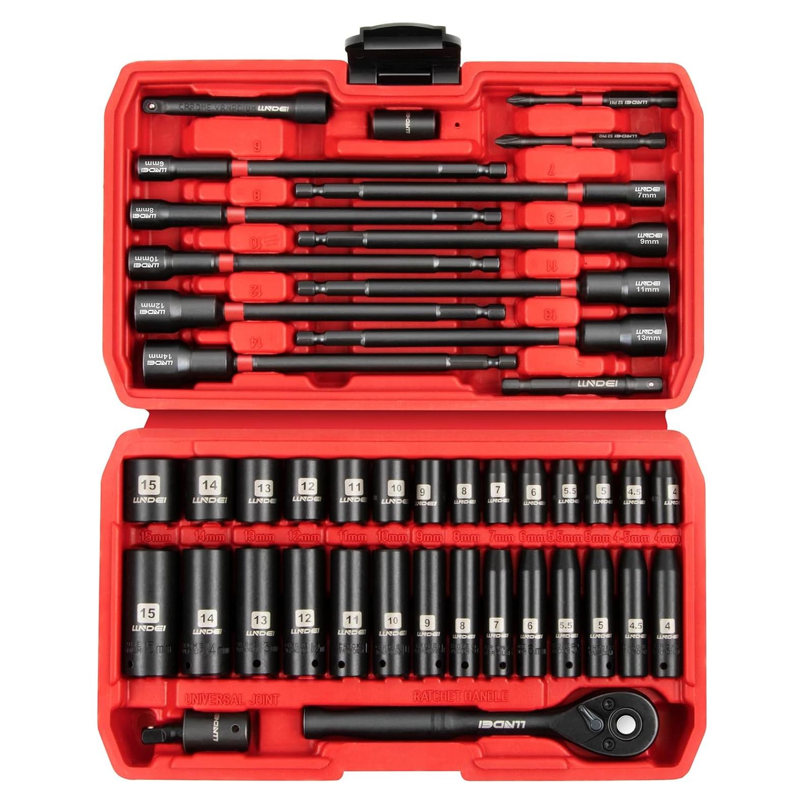 Juego de Llaves y Destornilladores LLNDEI 44PCS Métricos