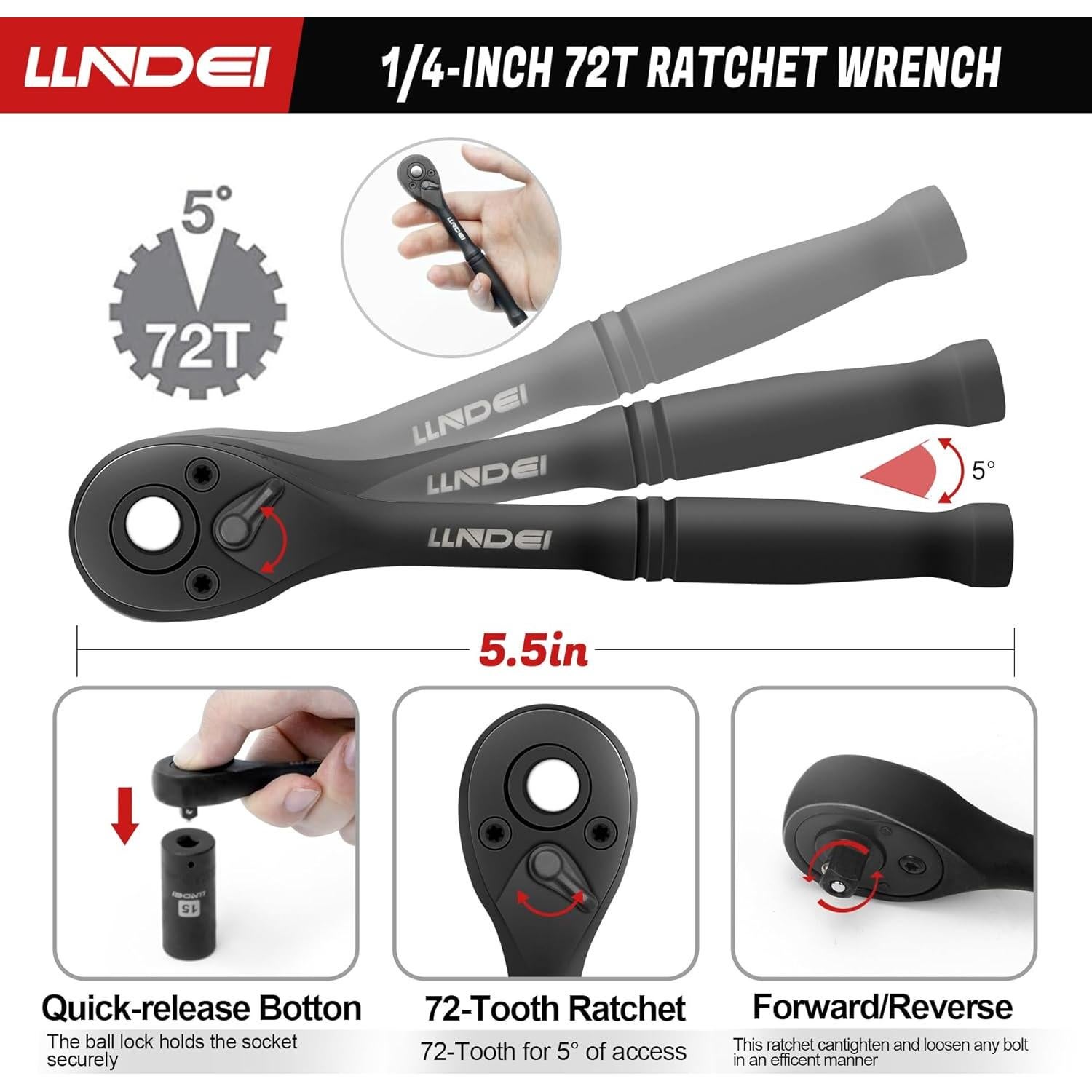 Juego de Llaves y Destornilladores LLNDEI 44PCS Métricos