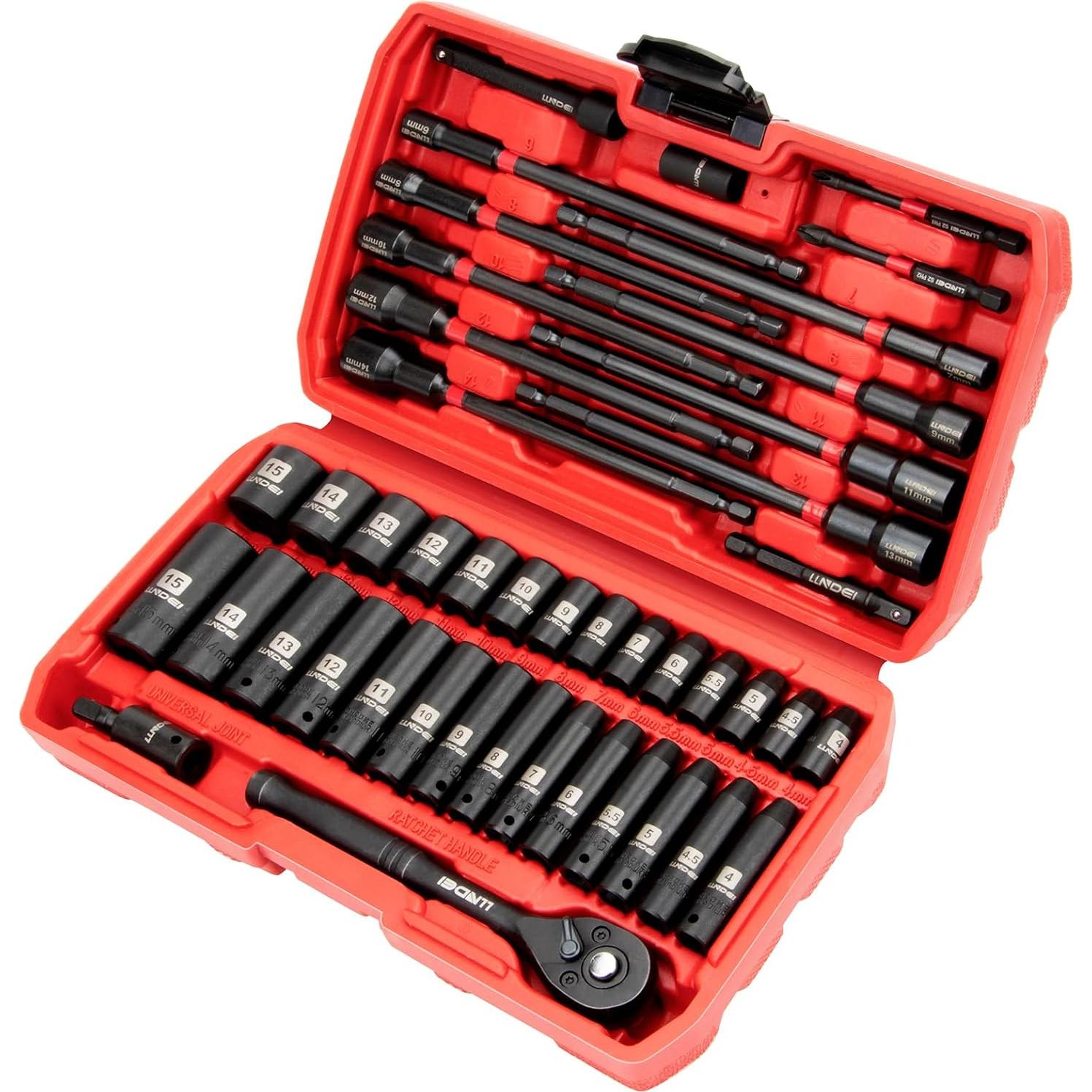 Juego de Llaves y Destornilladores LLNDEI 44PCS Métricos