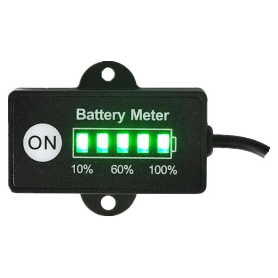 Indicador de Batería 12V Aomlike LED 5 Segmentos Negro