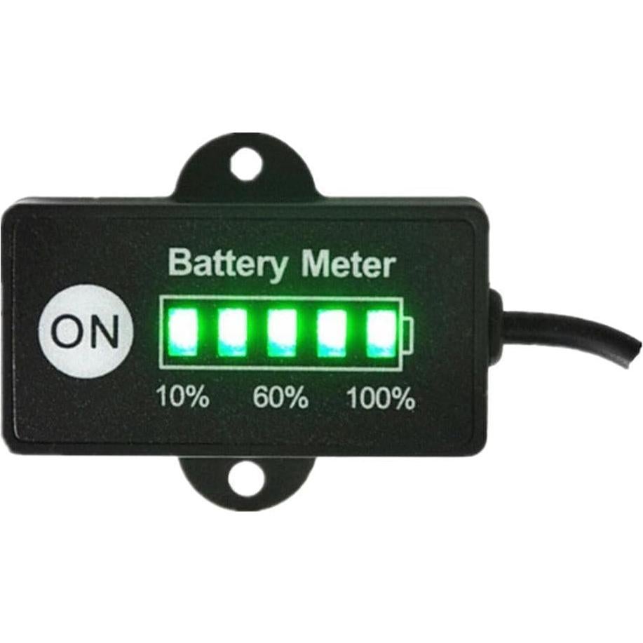 Indicador de Batería 12V Aomlike LED 5 Segmentos Negro