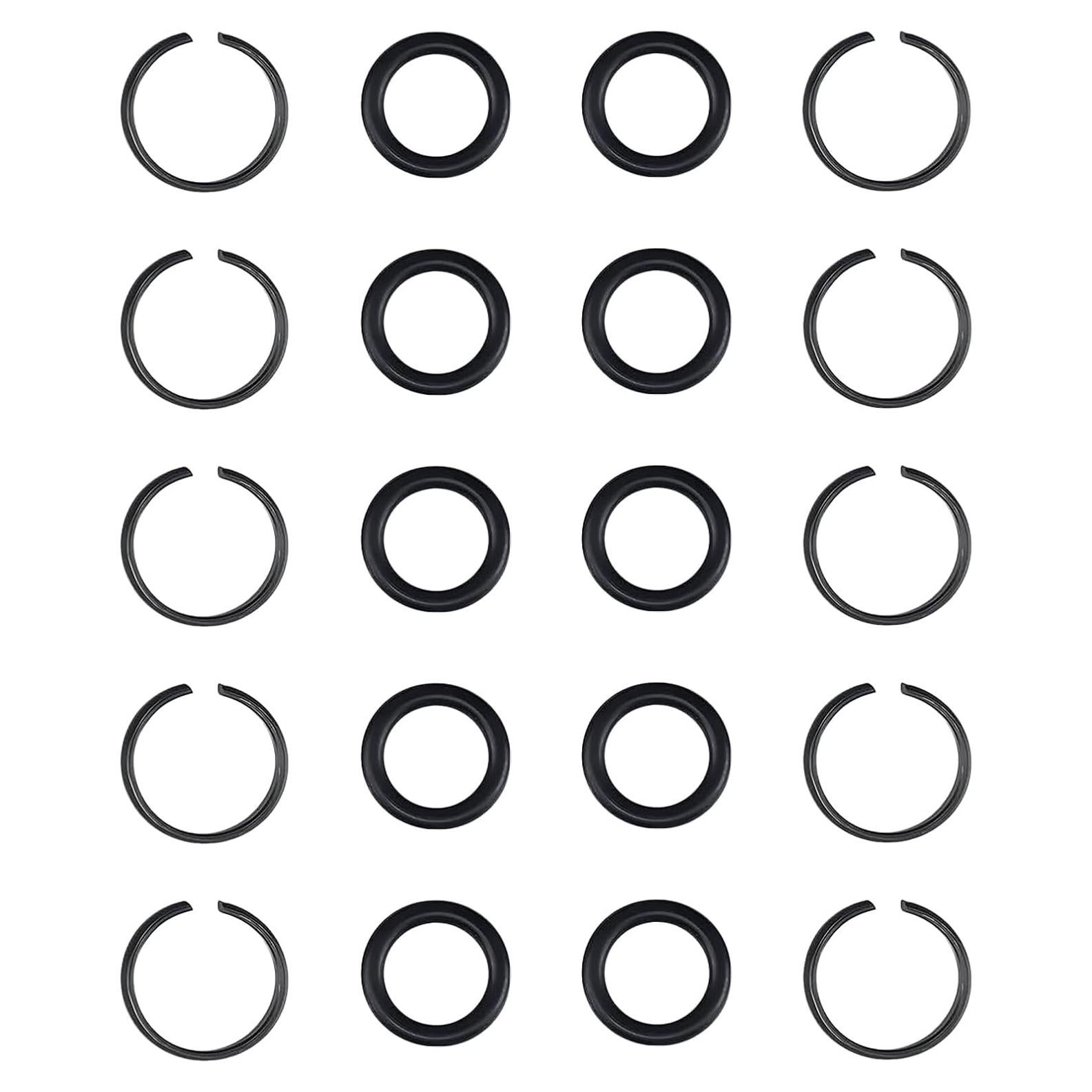 10 Anillos de Retención y O-Rings para Llave de Impacto 1/2"