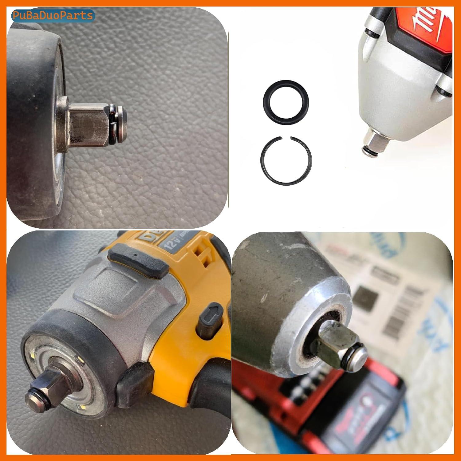 10 Anillos de Retención y O-Rings para Llave de Impacto 1/2"