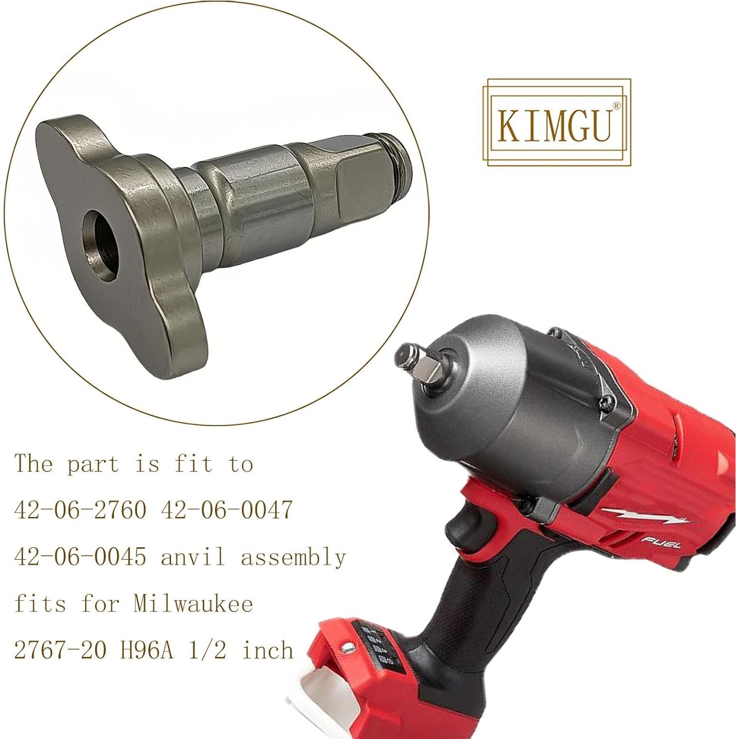 Conjunto de Yunque Cuadrado KIMGU 42-06-2760 para Llave de Impacto