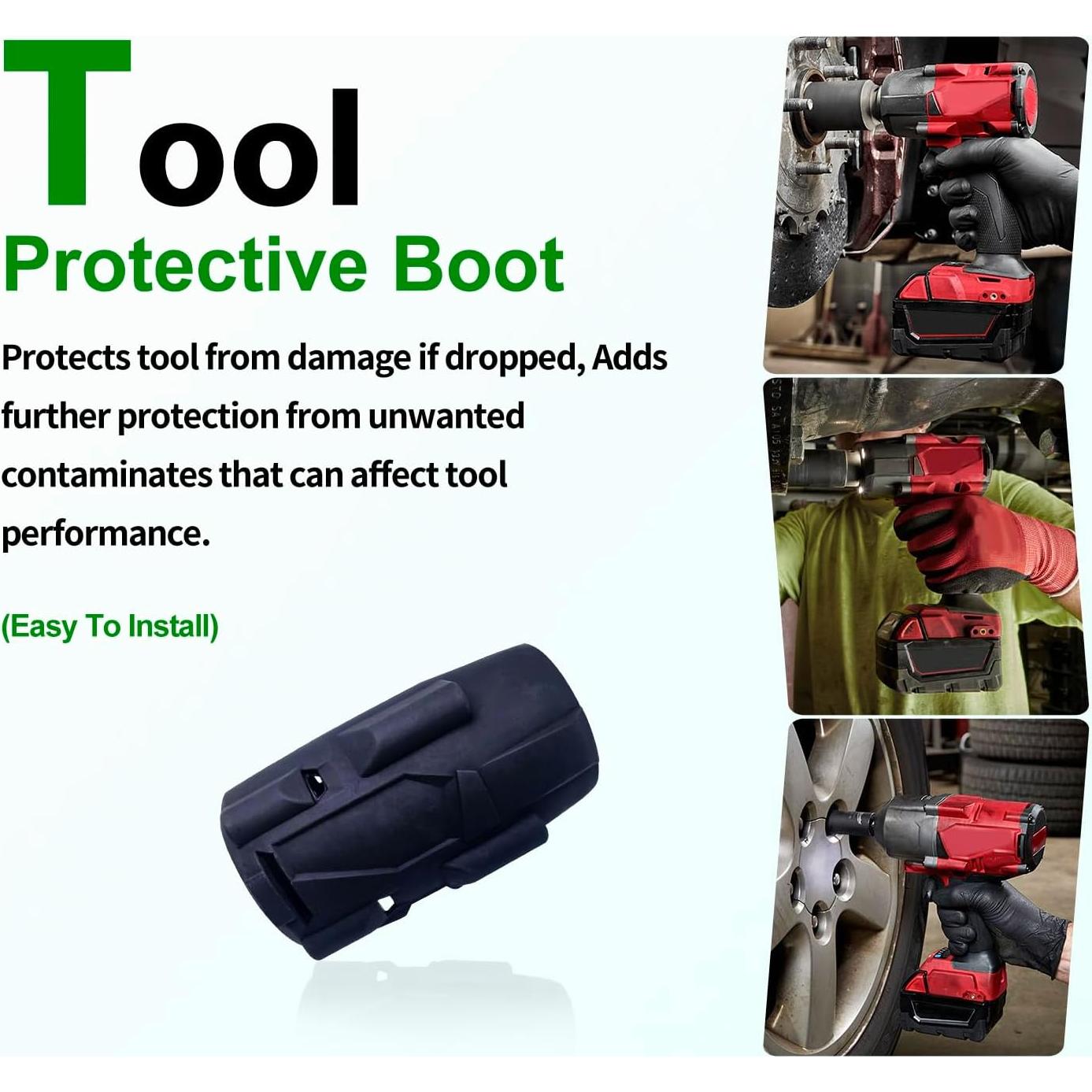 1pcs 49-16-2960 Fuel Mid-Torque Impact Rubber Protective Boot for M18 Fuel 3/8" Mid-Torque Impact Wrench 2960-20, 2962-20, 2962P-20