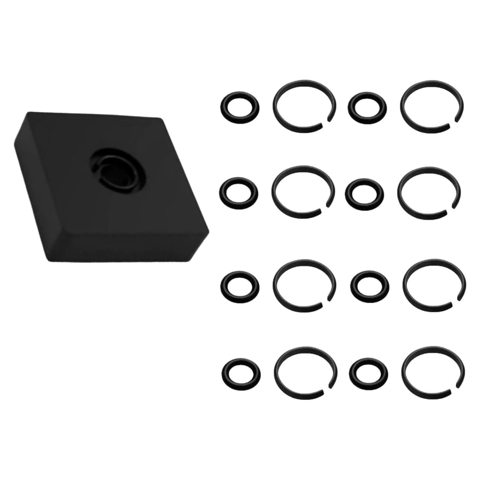 3/8" Impact Retaining Ring Clip with O-Ring & Anvil Tool - Compatible with Milwauke*e Cordless Impact Wrench - 8 Sets Replacement Retainer Ring Kit (M18/M12)