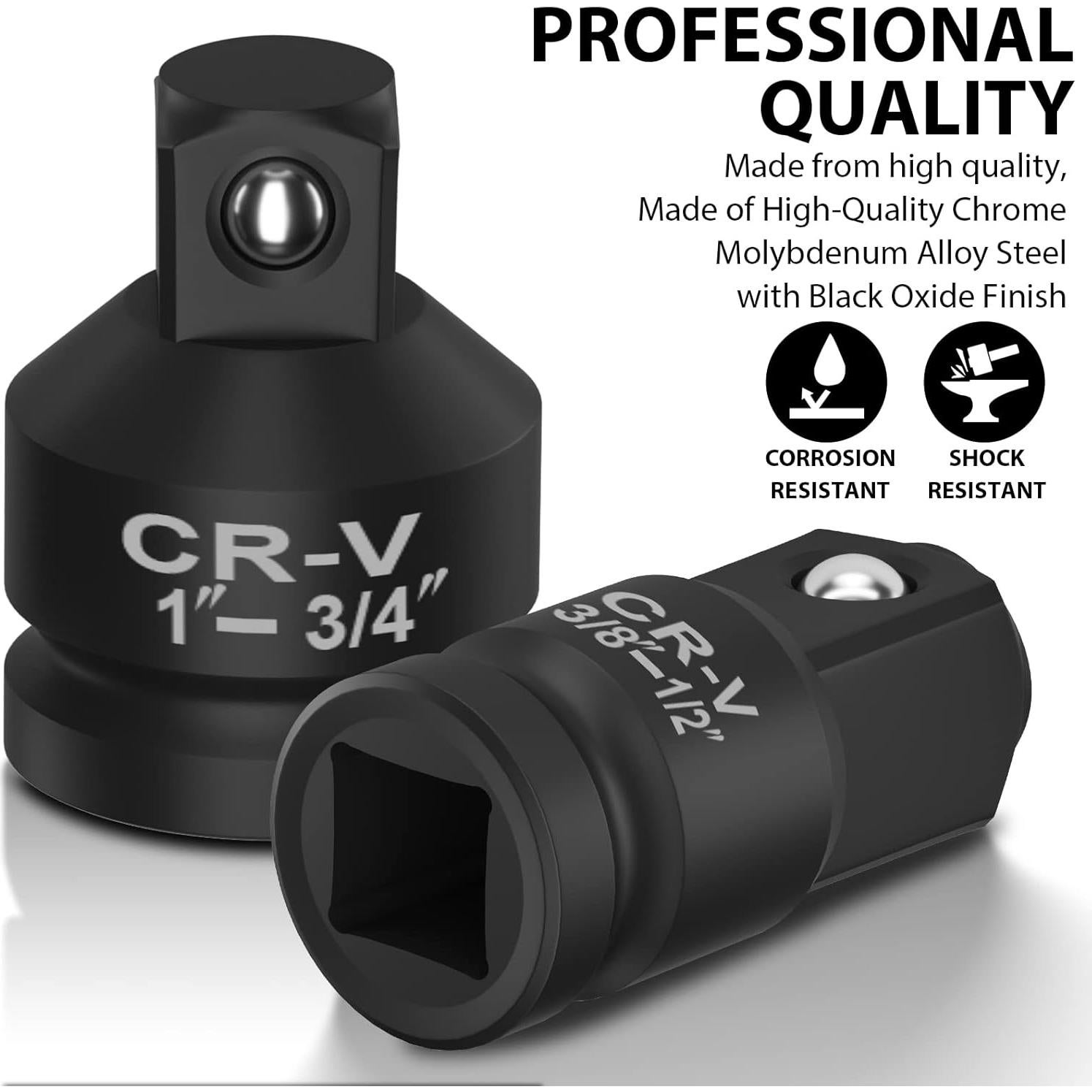 Juego de adaptadores 8 piezas WYBENZ 1/4" a 3/4"