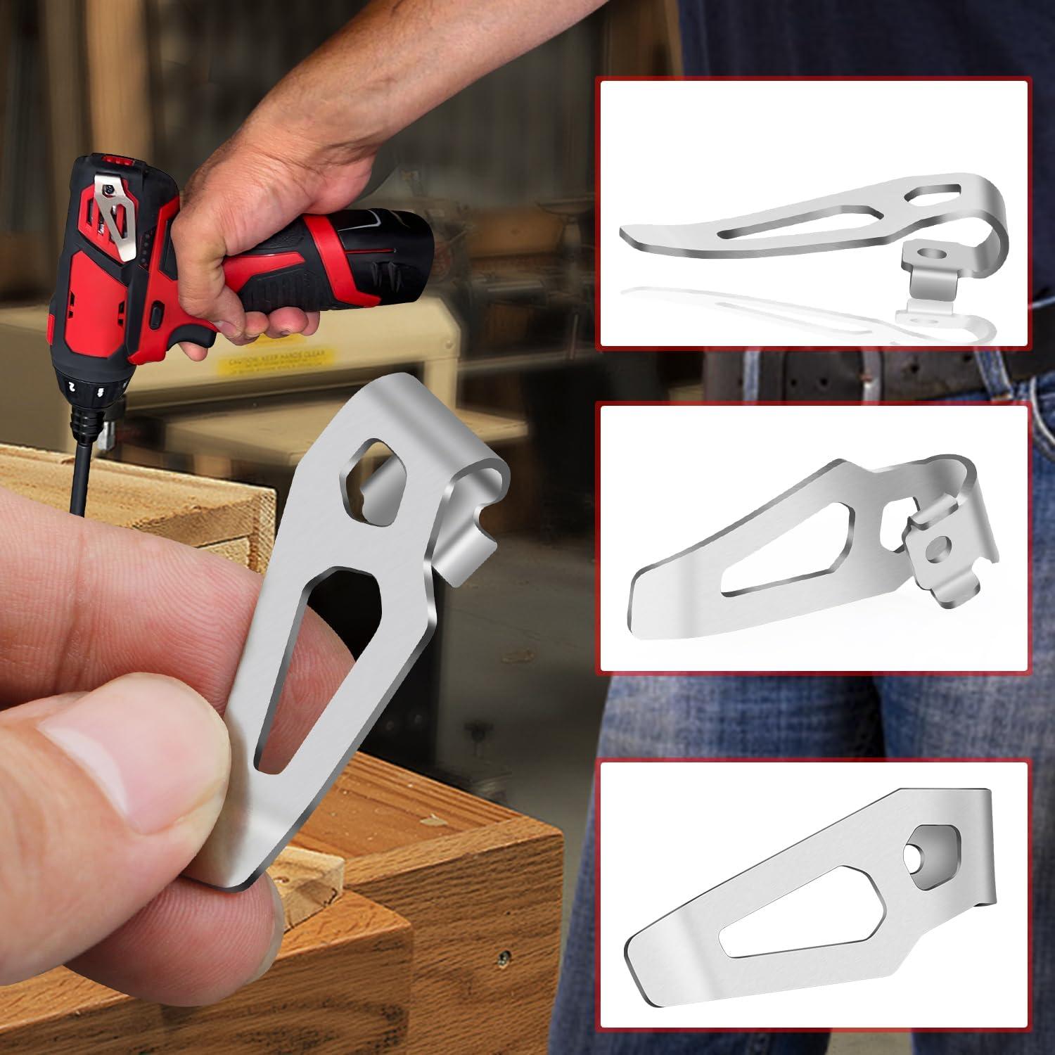 Kit de Clips de Cinturón Milwaukee M12 - 2 Paquetes de Acero