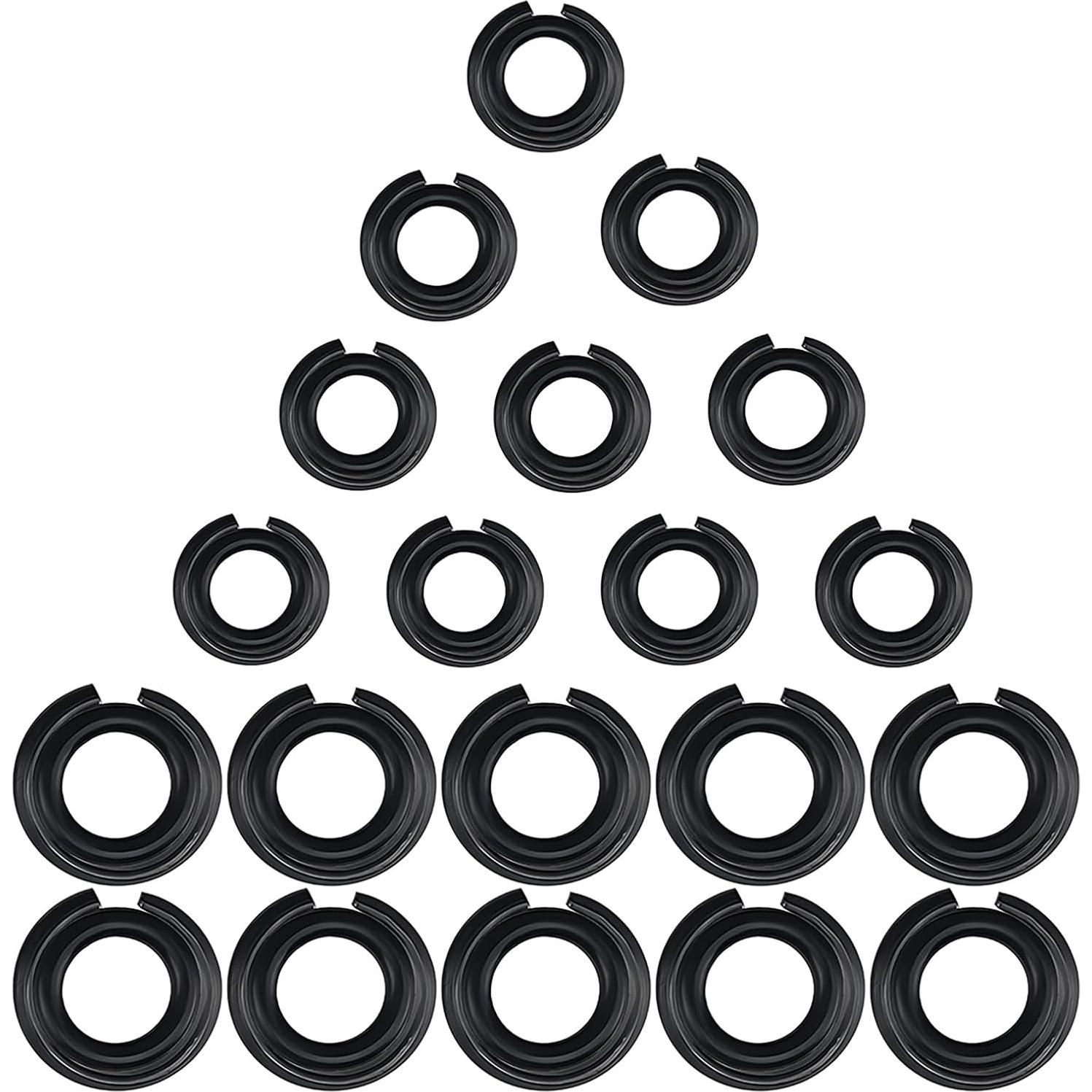 10 Juegos Anillos Retención Llave Impacto 3/8" y 1/2" Bizhala