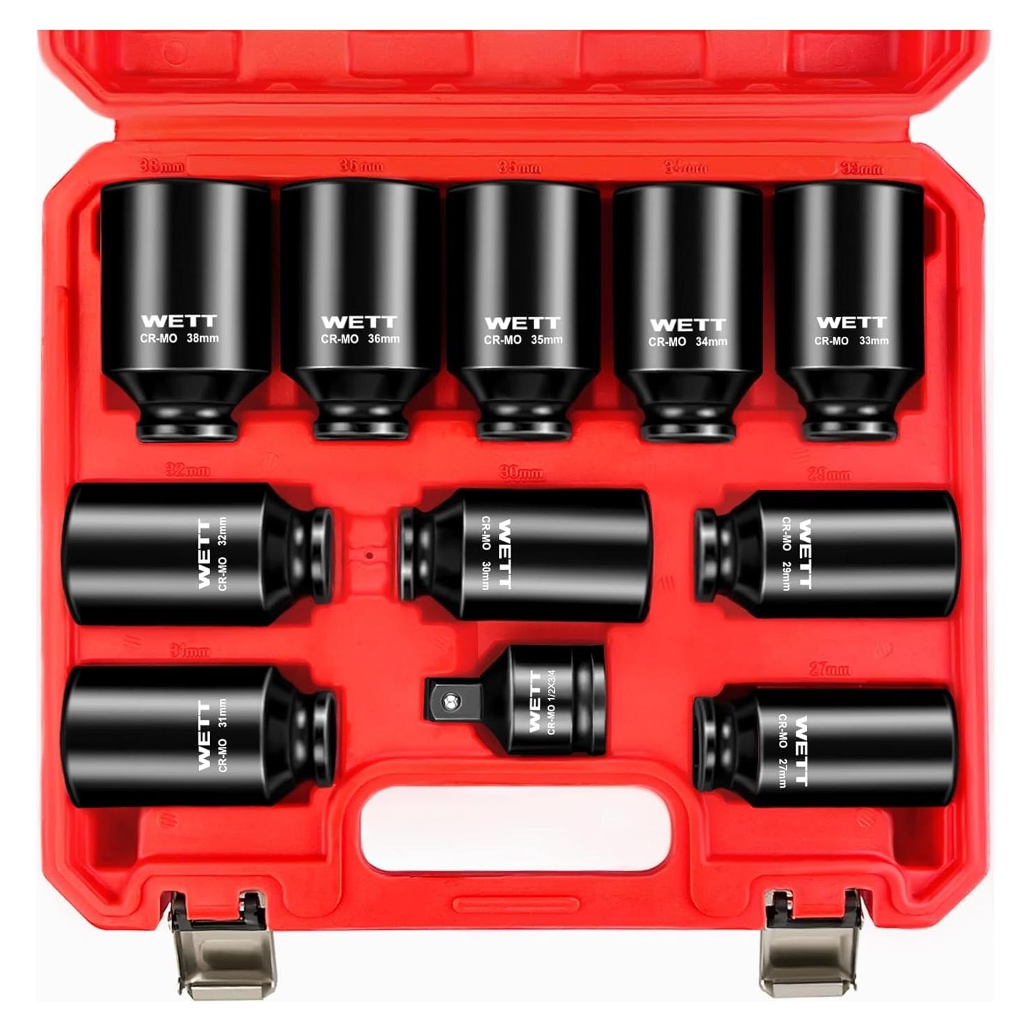 Juego de Enchufes de Impacto WETT 11 Piezas 27-38mm