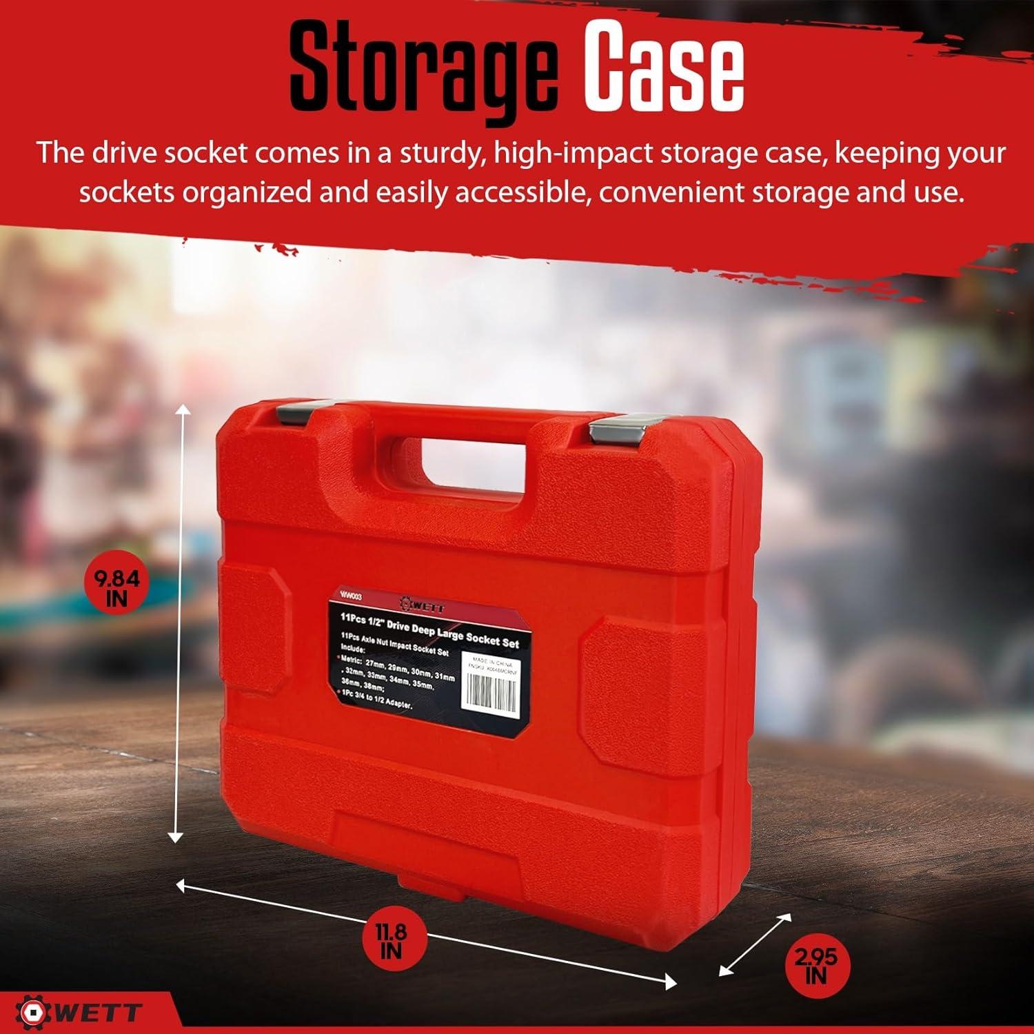 Juego de Enchufes de Impacto WETT 11 Piezas 27-38mm