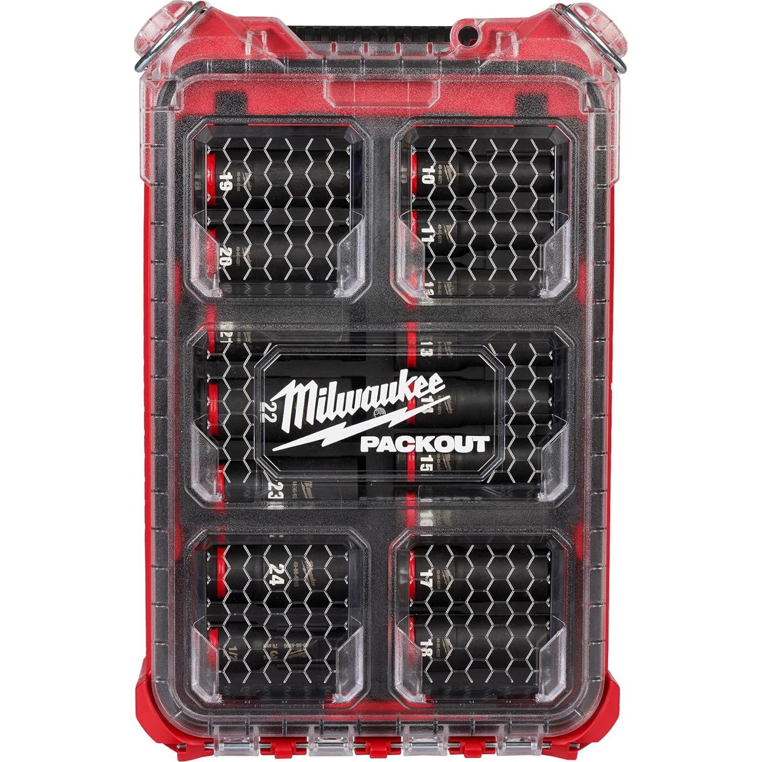 Juego de Enchufes Milwaukee MET Impact 1/2" 16 Piezas