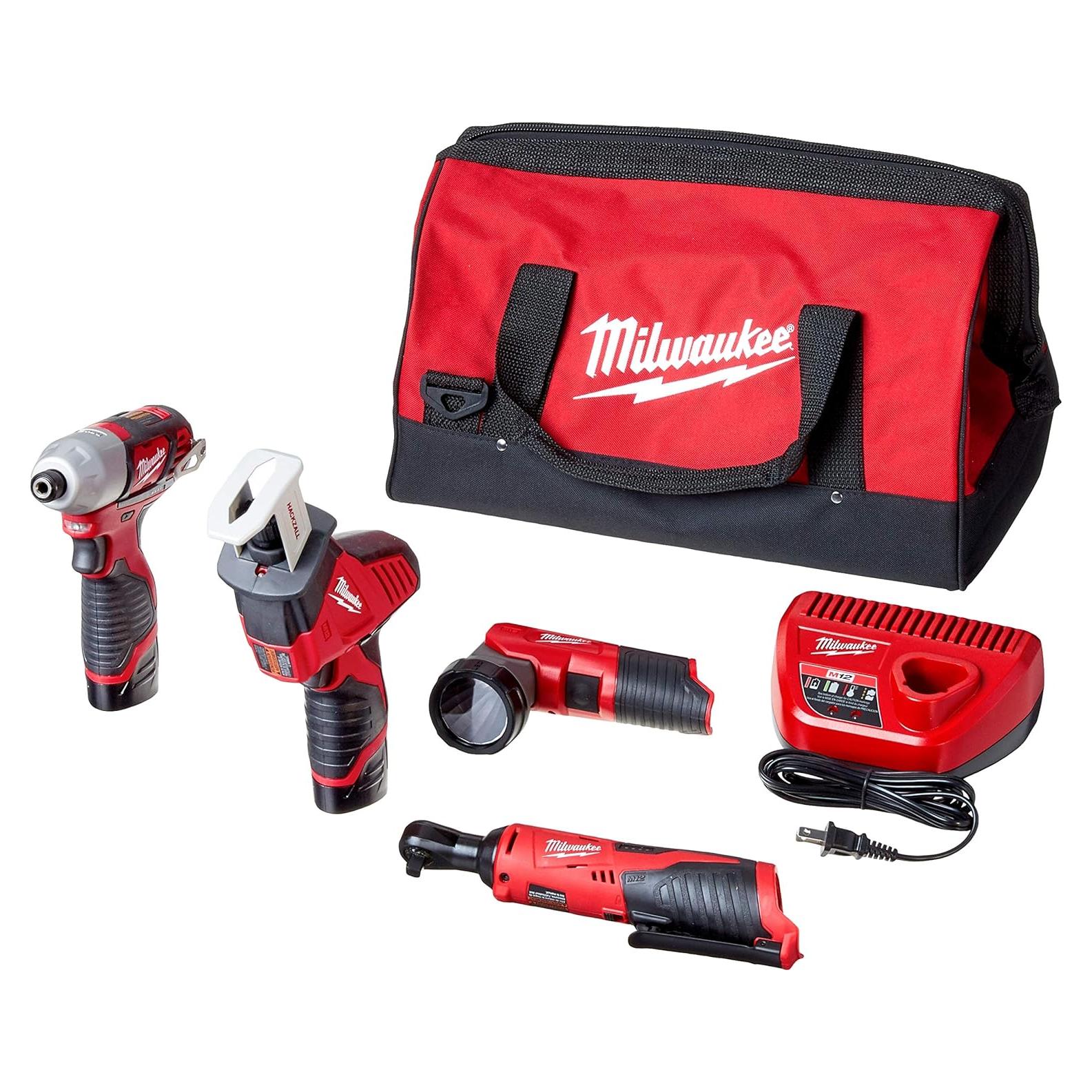 2498-25 M12 Cordless Lithium-Ion 5-Tool Combo Kit