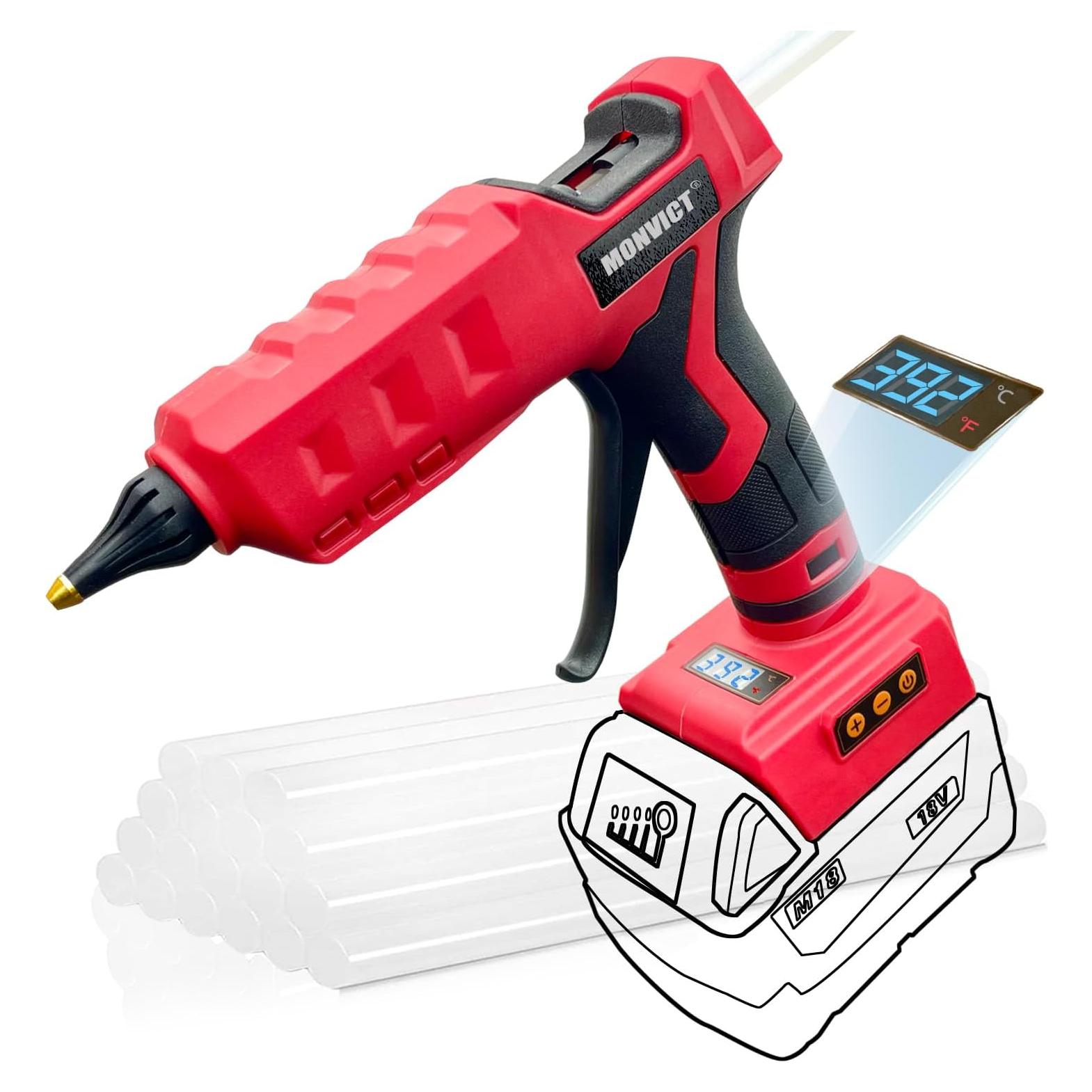 Pistola de Pegamento Inalámbrica MONVICT 100W 18V