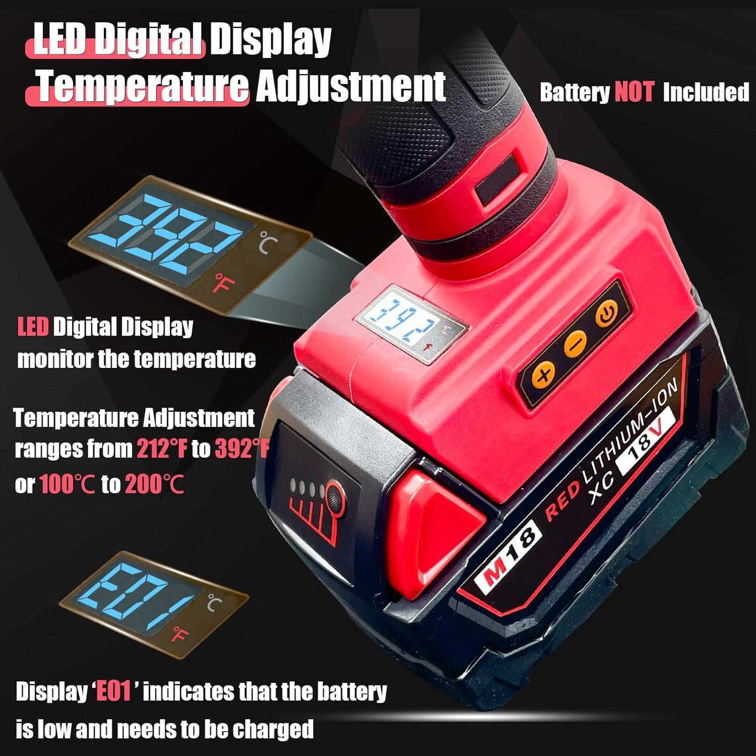 Pistola de Pegamento Inalámbrica MONVICT 100W 18V