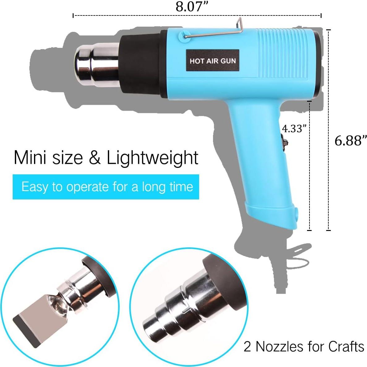 Pistola de Calor LDK 1200W Control Temperatura 60-500°C