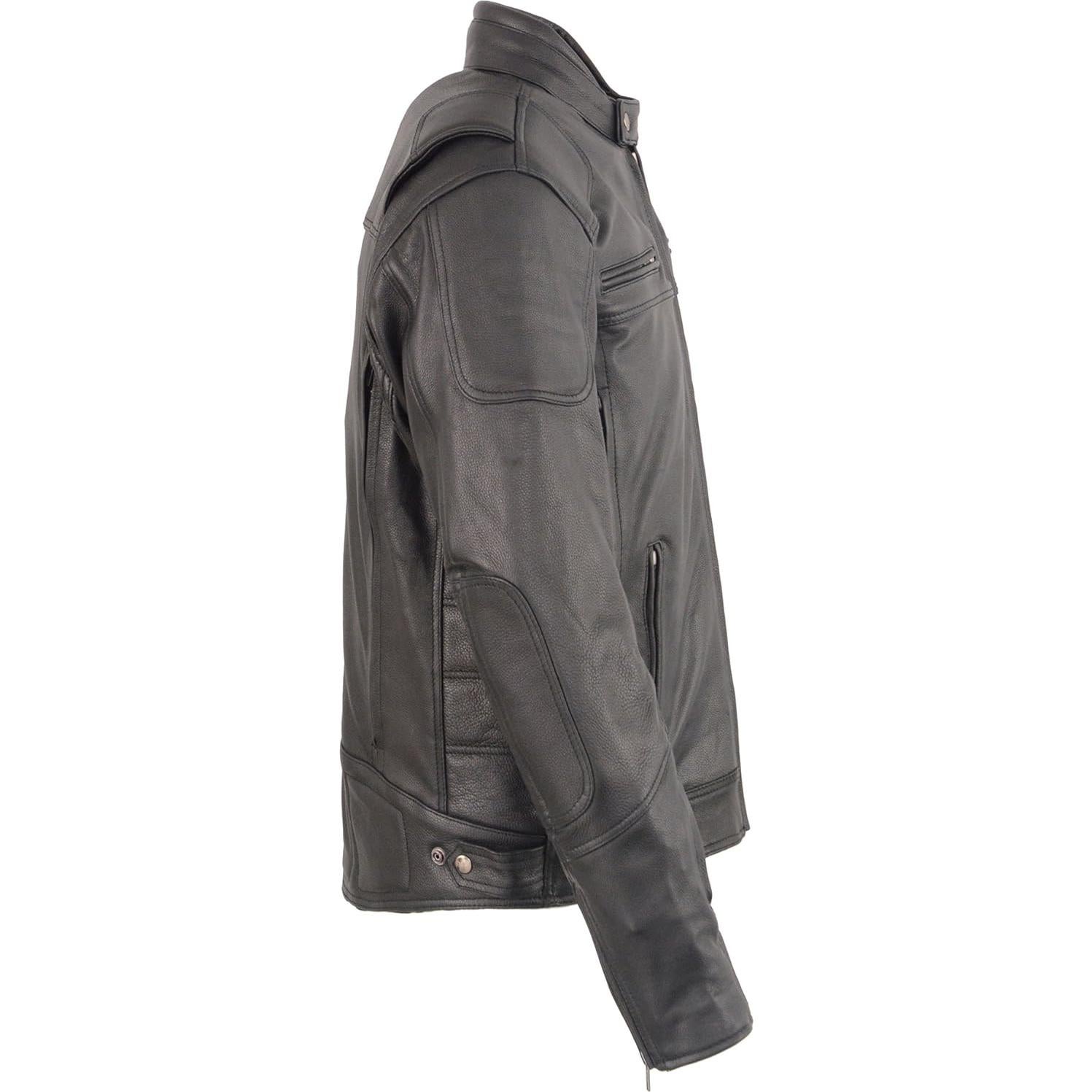 Milwaukee Leather Men's Vented Scooter Jacket with Heated Technolog