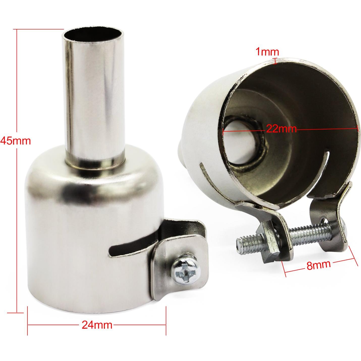 Boquillas de Pistola de Calor OCR 8PCS 3-12mm Acero Inoxidable