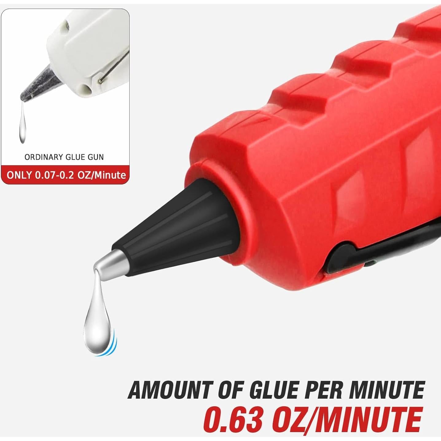 Pistola de Pegamento Caliente Inalámbrica LIVOWALNY 18V