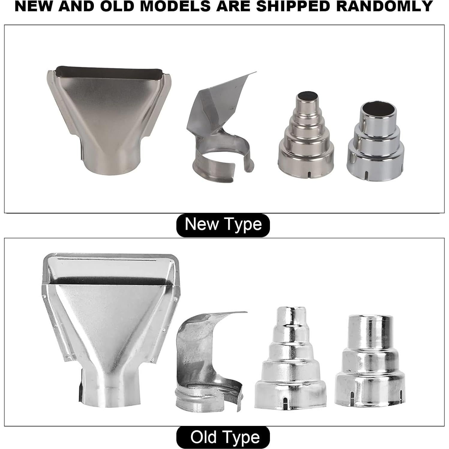 Heat Gun Tips,Mini Heat Gun Accessories,Heat Gun Nozzle 4Pcs Heat Gun Air Nozzles Electric Kit Accessories Industrial Tools Shrink Wrap