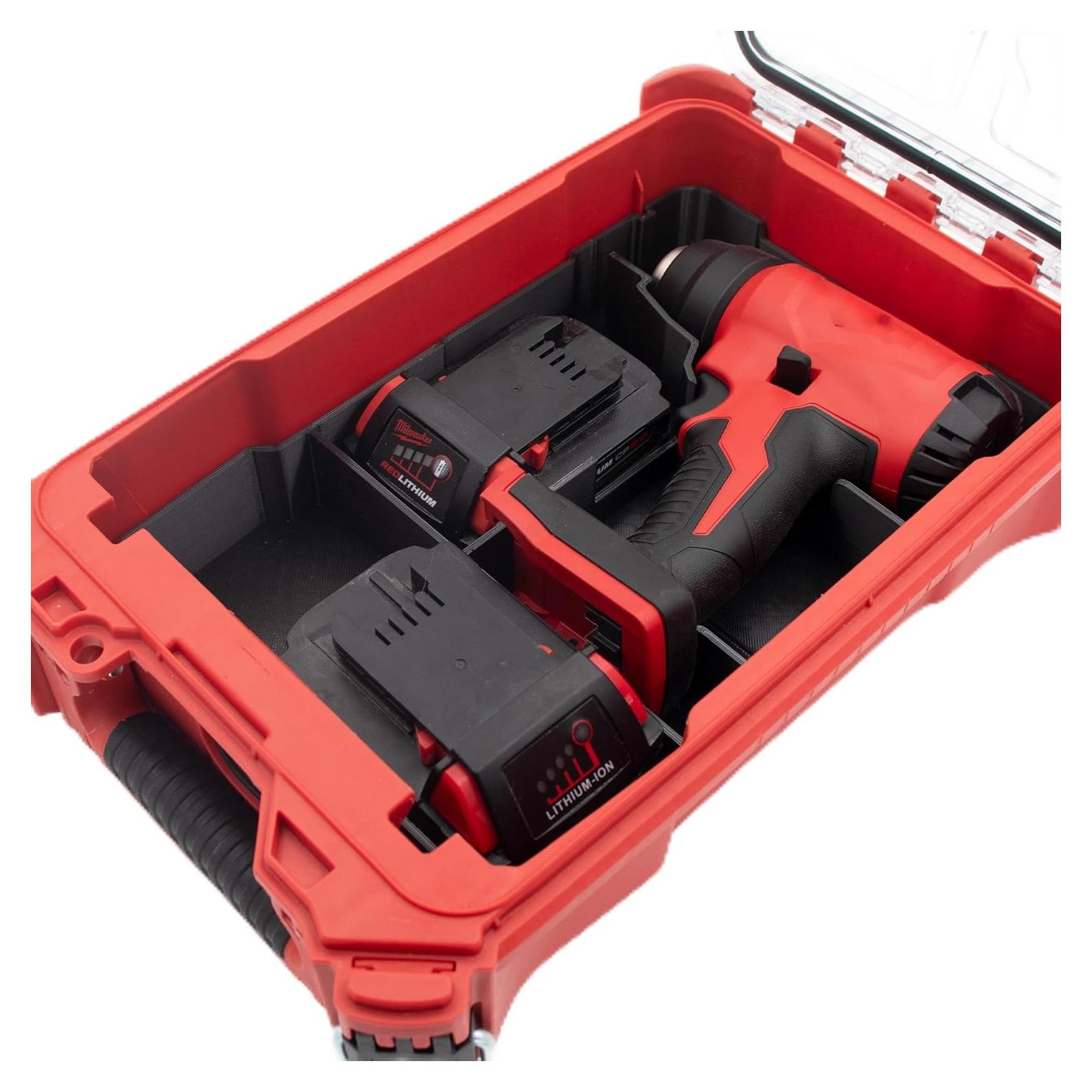Organizador Compacto Packout Milwaukee para Pistola de Calor M18